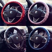 bọc vô lăng Tay lái xe hơi đặt sóng huỳnh quang dễ thương của Hàn Quốc Bốn mùa phổ quát Mercedes -Benz Audi Volkswagen bọc vô lăng da vô lăng thaco