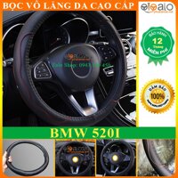 Bọc vô lăng xe BMW 520i DA CAO CẤP lót cao su non chống trượt tay - OTOALO