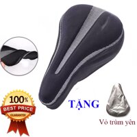 Bọc Yên Xe Đạp Thể Thao Chất Liệu Silicol Gel Êm Mông Thoáng Khí Tặng Vỏ Bọc Yên - ĐEN VIỀN TRẮNG XỊN