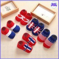 [Bocstore] Sét 10 đôi tất cờ/ combo 10 đôi tất cờ / tất poly kids
