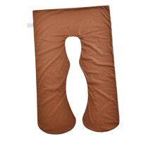 Body Bolster Maternity Pregnancy Support Pillow Cover - Brown 145x80x20cm