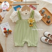 BODY CHẤM BI BÔNG HOA LEN NỔI ,BODY EM BÉ,BODY SƠ SINH,THỜI TRANG EM BÉ,ĐỒ HÈ CHO BÉ ,ĐÒ MẶC NHÀ CHẤT THOÁNG MÁT