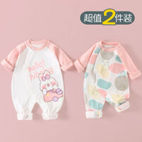 body cho bé gái bodsuit dài tay dễ thương mềm mát hình thú đủ size