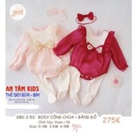 BODY CÔNG CHÚA + BĂNG ĐÔ GOOD MAMA CHẤT LIỆU VOAN + NÍ SIÊU ĐẸP SIÊU DỄ THƯƠNG DÀNH CHO SƠ SINH