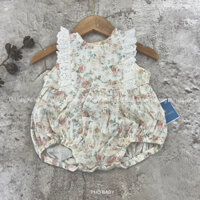 body hoa  nhí vải xô muslin cao cấp nơ ngực