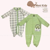 Body Liền Thân Cho Bé Set 2 cái Body Liền Tất Liền Thân Cho Bé Mặt Se Lạnh Mùa Đông Nằm Điều Hoà SZ 3-10Kg