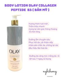 Body Lotion Olay Collagen Peptide B3 502ML Bản Mỹ