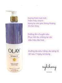 Body Lotion Olay Retinol 24 B3 502 ML Bản Canada