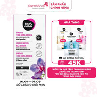 Body Natur Bộ Miếng Dán Tẩy Lông Hair Removal Wax Strips Brazilian Waxing Bikini And Underarm