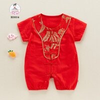 Body phượng hoàng cổ trấn hình thêu sắc nét chất liệu kate cho bé trai [MyMyBaBy BD804]