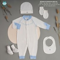 Body sơ sinh Litter Love, tặng kèm phụ kiện bao tay bao chân, nón Mộc Nhiên mum&baby