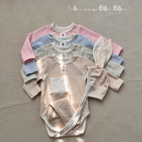 Body suit chất liệu cotton hàng Hàn cho bé trai, bé gái