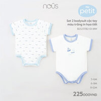 Body suit cộc tay màu trắng