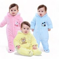 Body ủ liền tất dày ấm Body nỉ bông 3 lớp cho bé Hàng cao cấp xuất Nhật SLD15