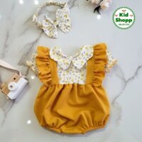 Body vàng tươi bé gái sơ sinh Kid Shopp