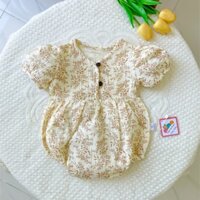 Body xô muslin cho bé Nina Kids Boutique Bodysuit cho bé gái sơ sinh 0 24 tháng Body sơ sinh đầy tháng Body cộc tay