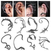 Bodyace 1 Khuyên Tai Hình Rắn / Rồng Bằng Thép Không Gỉ Phong Cách gothic punk