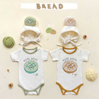 Bodysuit Bánh Mì Kèm Mũ Dễ Thương Cho Bé, Thời Trang Mùa Hè Cho Bé