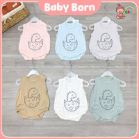 Bodysuit body chip củ khoai Anminaza sợi tre mềm mát cho bé sơ sinh đến 12m AMI0179 Baby Born shop