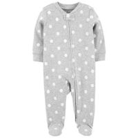 Bodysuit Carters cotton dài tay dài chân khóa kéo 2 đầu 6M