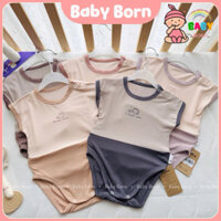Bodysuit cho bé sơ sinh Cookie, Body chip giả quần cotton tăm siêu mềm mát, thun giãn cho bé CK25009 Baby Born shop