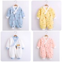 Bodysuit dài tay yukata kimono cho bé trai bé gái sơ sinh 0-12 tháng SLT57