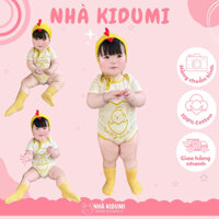 Bodysuit GÀ CON cho bé trai bé gái xinh yêu BS69 (KÈM NÓN)