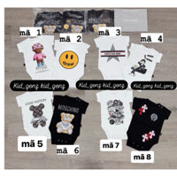 Bodysuit nhiều mã cộc tay thời trang cho bé trai , gái , đồ sơ sinh body chip trẻ em , Kid_genz