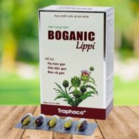 Boganic Lippi - giải độc gan, hạ mỡ máu - bảo vệ gan - Chính hãng Traphaco Chính hãng - Hộp 6 vỉ x 5 viên