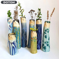 Bohemian Họ Mặt Bình Hoa Handmade Bình Hoa Khô Nhựa Thủ Công Đồ Trang Trí Trang Trí Cho Trang Trí Nhà