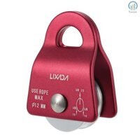 Bohw Lixada 20kN Vòng bi di động Micro ròng rọc Max Dây 1 / 2in để leo núi Arborist