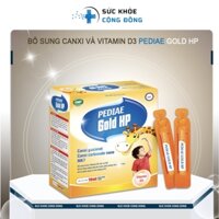 Bồi bổ sức khỏe, phát triển chiều cao cho trẻ PEDIAE GOLD HP Canxi Carbonane Nano MK7 ( hộp 20 ống )