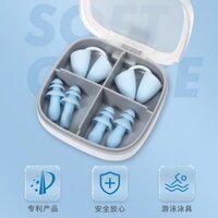 Bơi Mũi Kẹp Tai Chống Thấm Nước Nút Tai Silicon Mũi Cong Thiết Bị Lặn Unisex Phù Hợp Với Công Viên Nước Trẻ Em Phải Có20250331