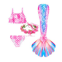Bơi Nàng Tiên Cá Đuôi Cosplay Đồ Bơi Bikini Co Giãn Polyester Halloween Bộ