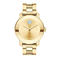 BOLD MEDIUM GOLD ION PLATED STAINLESS STEEL BRACELET WATCH 3600104, 36MM