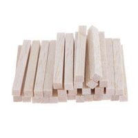 BolehDeals 30 Cây Gậy Vuông Bằng Gỗ Balsa Không Sơn Mô Hình Nhà Búp Bê Mini Thủ Công