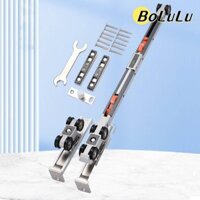 [Bollu] Bánh xe cửa trượt, Bộ đường ray tủ quần áo bằng kim loại, Bộ đệm di chuyển đa năng Phụ kiện nội thất Bộ con lăn cửa Cửa trượt