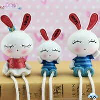 Bolsa 3 Chiếc Treo Chân Búp Bê, Thỏ Tặng Búp Bê Thỏ, Nhựa Thủ Công Dễ Thương Treo Chân Cặp Đôi Búp Bê Cho Trẻ Em