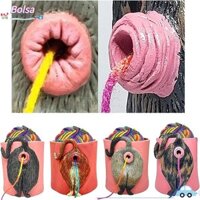 Bolsa Móc Đan Bát, Bát Sợi DIY Mông Mèo, Sáng Tạo Có Lỗ Nhựa Bền Đan Sợi Hộp Đựng Quà Tặng