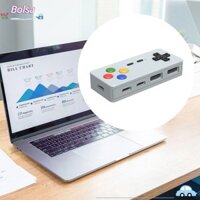 Bolsa USB Type-C Hub, Bộ chuyển đổi USB 4 trong 1 hoạt hình, Quà tặng USB 2.0 Tay cầm chơi game Hub mở rộng USB nhỏ gọn