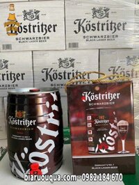 Bom bia đen Kostritzer 4.8% 5 lít nhập khẩu Đức giá rẻ Hà Nội