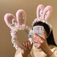 Bờm bông tai thỏ dựng