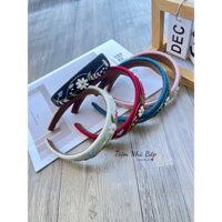 Bờm Cài  thêu hoa phong cách retro vintage handmade thủ công Tiệm Nhà Bắp