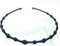 Bờm cài tóc nam nữ bằng sắt siêu bền xoắn hạt vòng BV59