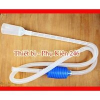 Bơm cầm tay thay nước hồ cá