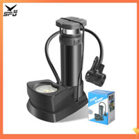 Bơm chân áp suất cao SPG Máy bơm sàn xe đạp với van Schrader / Presta / Woods Vòi phun ba công dụng Con trỏ đo áp suất Máy bơm hơi cho xe đạp Bóng Đồ chơi bơm hơi
