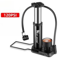 ，Bơm Chân Cao Áp Xe Đạp Gia Đình Xe Đạp Điện Xe Máy Bóng Rổ Xe Đạp Bơm Hơi