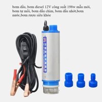 bơm chìm hút dầu, bơm nướcl 12V công suất 198w mẫu mới, bơm tự mồi, bơm dầu chìm, bơm dầu nhớt,bơm rượu siêu khỏe