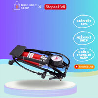 Bơm Đạp Chân DIDOOGT Mini Đa Năng Cho Ôtô Xe Máy Xe Đạp, Bơm Hơi 1 Piston Nhỏ Gọn An Toàn Tiện Lợi