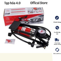 Bơm đạp chân mini 1 Piston, bơm ô tô xe máy đạp chân tiện lợi